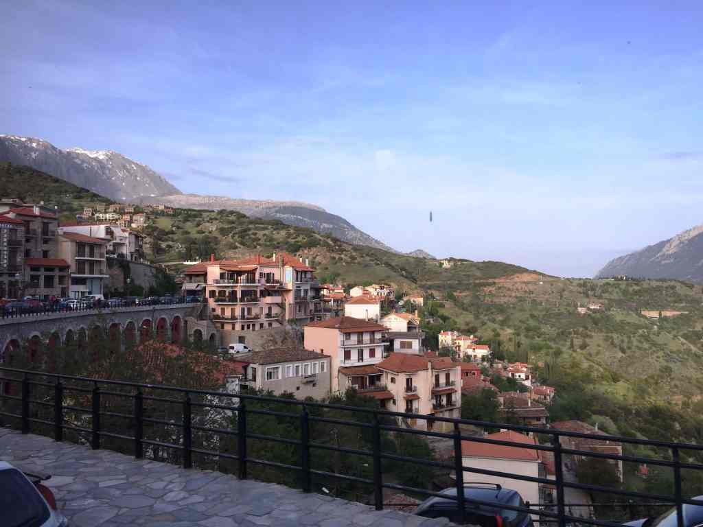 The view from Delphi, from the corner table, #fromthecornertable