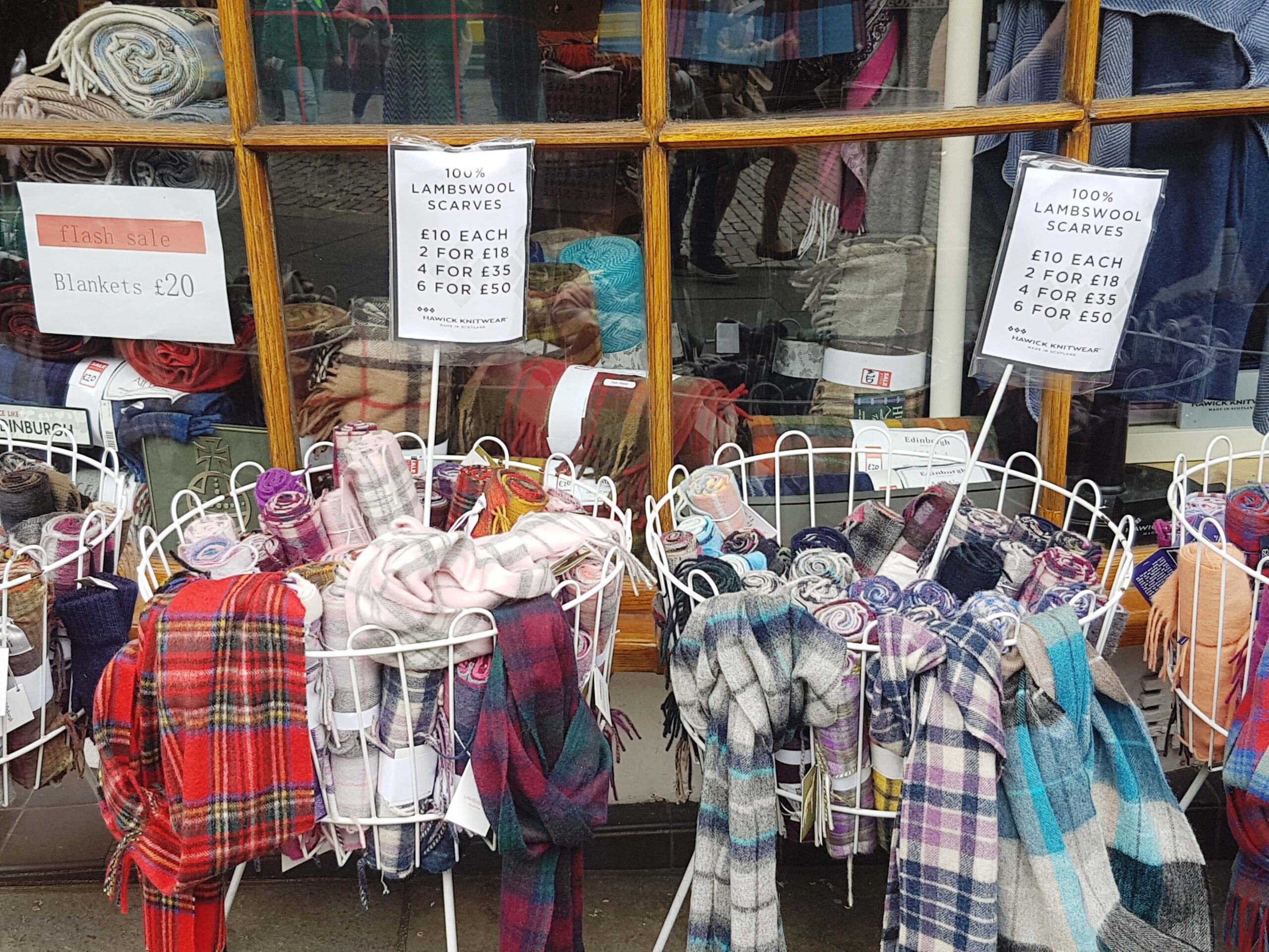 Tartan scarves, from the corner table, #fromthecornertable scotland, gifts, mementos, what to buy