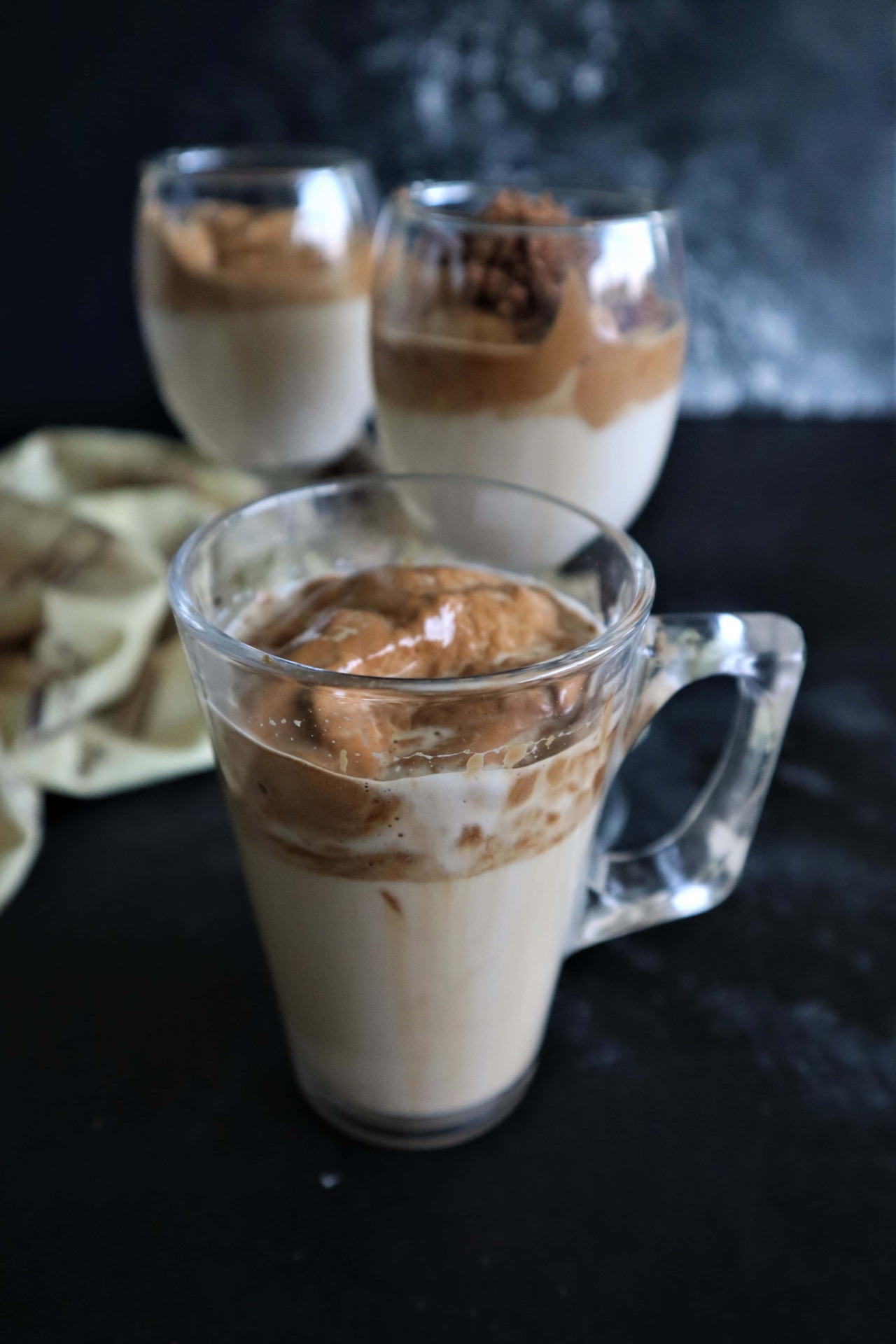 Dalgona, iced coffee, coffee trend, fromthecornertable, from the corner table, copyrightimage