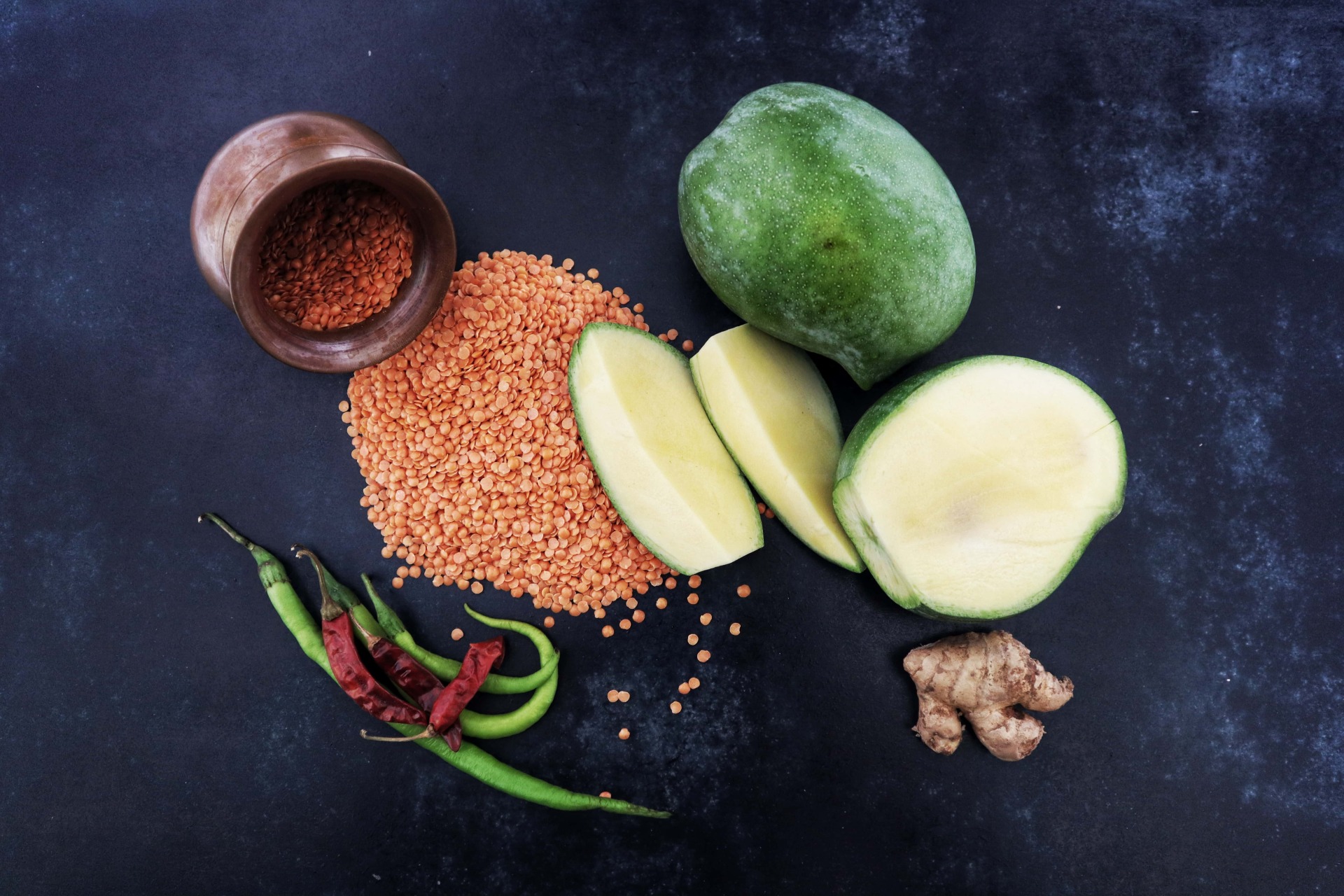 Aam Dal or Raw Mango & Red Lentil Dal | Copyright Image | From The Corner Table