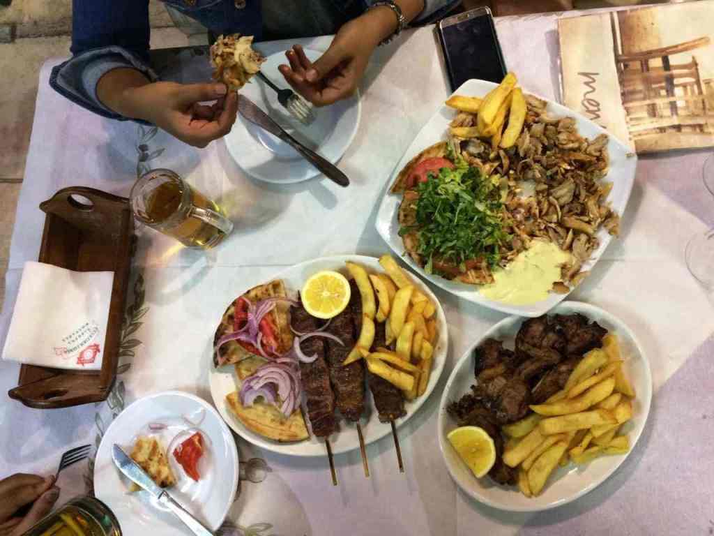 Souvlaki, from the corner table, #fromthecornertable