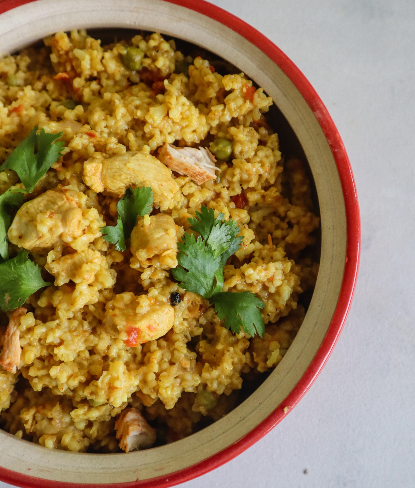 Chicken Dali Khichdi Recipe | Copyright Image From The Corner Table