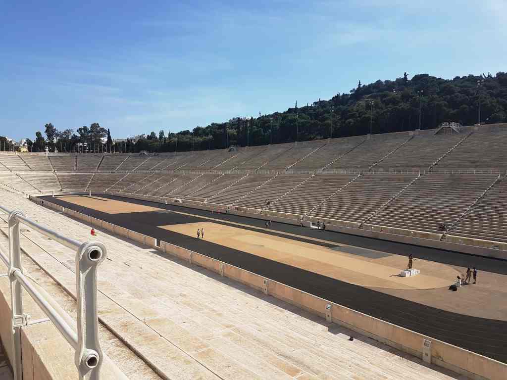 Athens Panathenaic Stadium, from the corner table, #fromthecornertable
