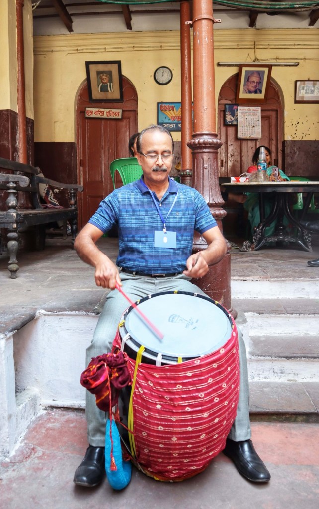 fromthecornertable, from the corner table, durga puja, bonedi bari puja, dhaak