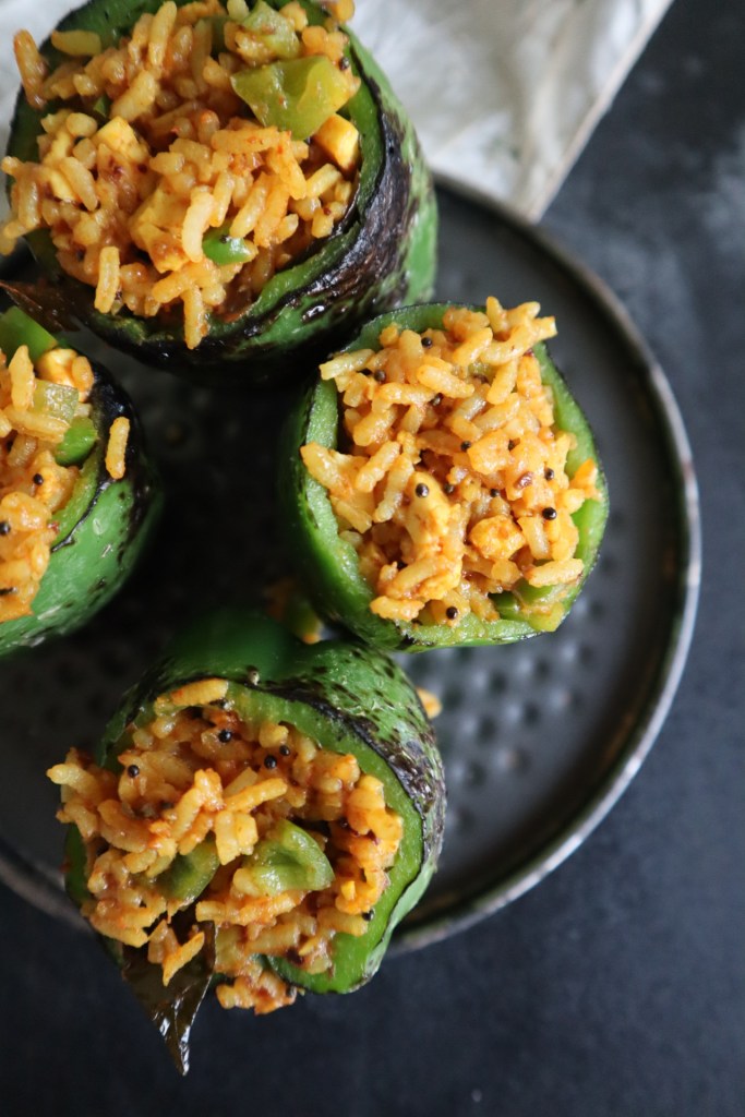 stuffed capsicum | copyright image | From The Corner Table