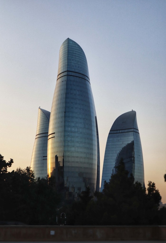 The Flame Towers of Baku, Azerbaijan | Copyright Image | From The Corner Table